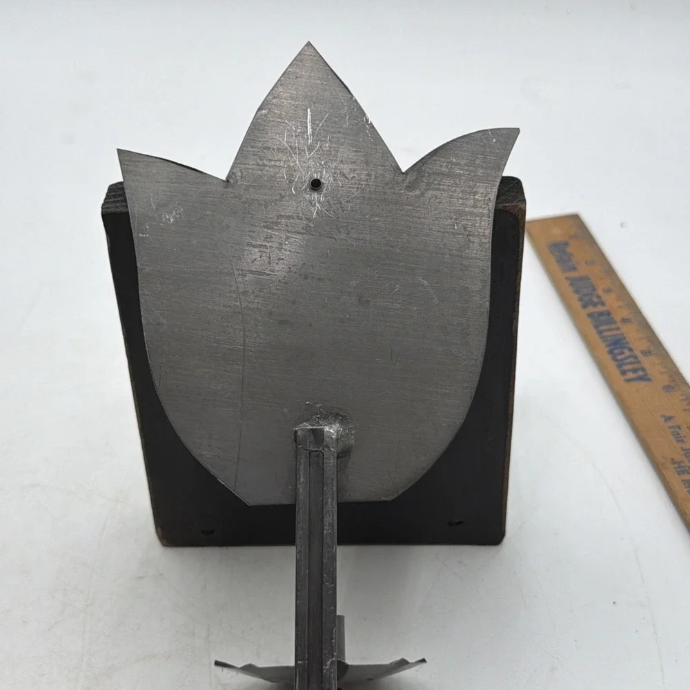 Vintage Tin Tulip Artisan Wall Sconce Candle Holder Primitive Folk Decor